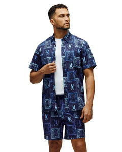 PSYCHO BUNNY CAMISAS HOMBRE AZUL