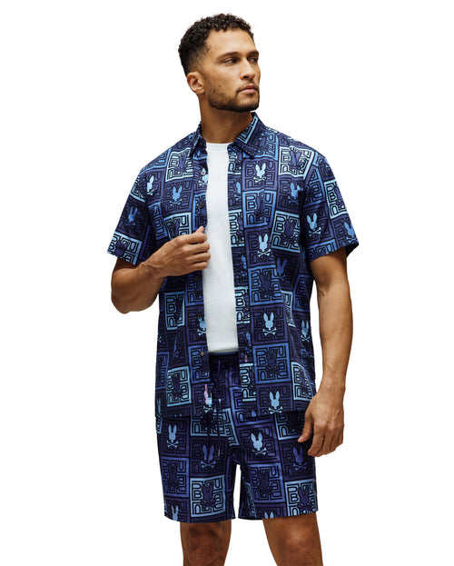 PSYCHO BUNNY CAMISAS HOMBRE AZUL