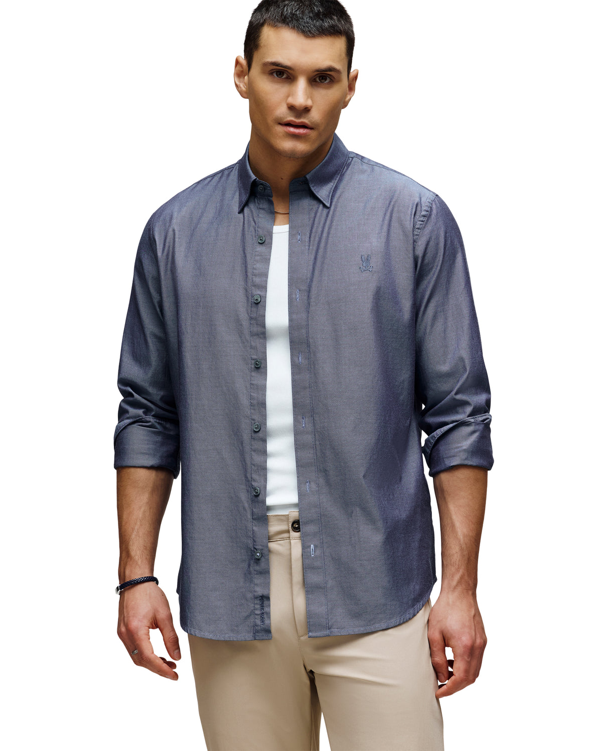 PSYCHO BUNNY CAMISAS HOMBRE AZUL