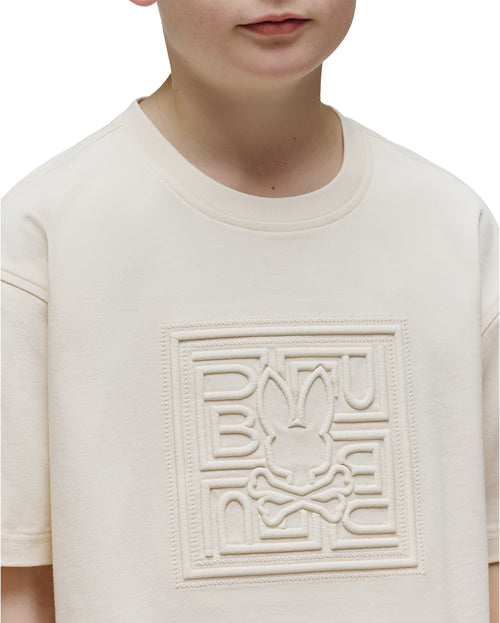 PSYCHO BUNNY CAMISETAS NIÑO BLANCO