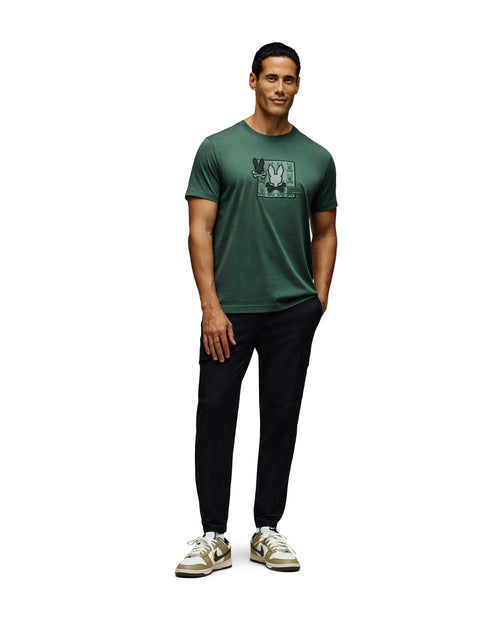 PSYCHO BUNNY CAMISETAS HOMBRE VERDE