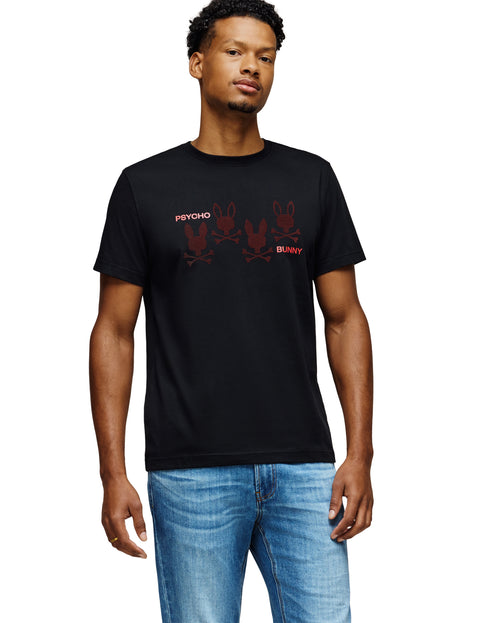 PSYCHO BUNNY CAMISETAS HOMBRE NEGRO