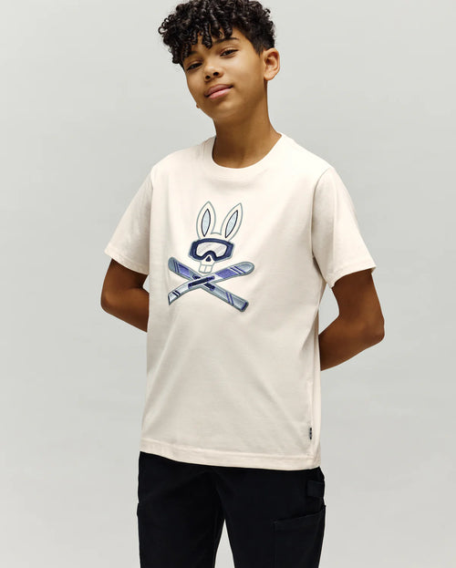 PSYCHO BUNNY CAMISETAS NIÑO BLANCO