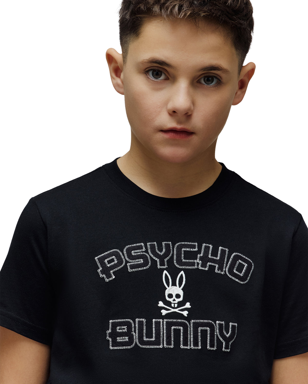 PSYCHO BUNNY CAMISETAS NIÑO NEGRO