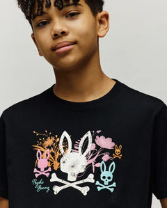 PSYCHO BUNNY CAMISETAS NIÑO NEGRO