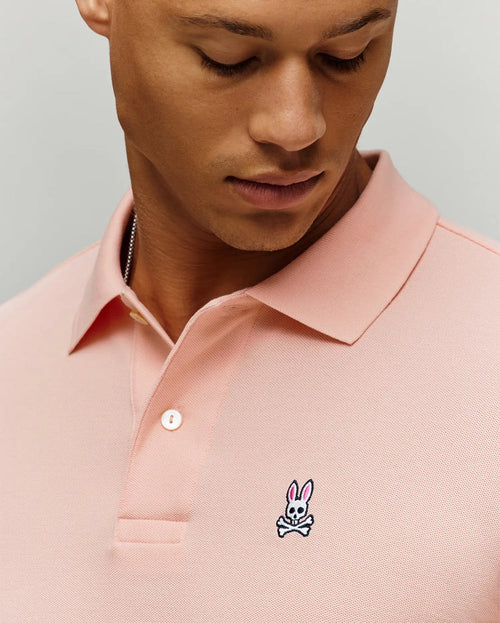 PSYCHO BUNNY CAMISETA TIPO POLO HOMBRE ROSADO