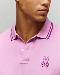 PSYCHO BUNNY CAMISETA TIPO POLO HOMBRE ROSADO