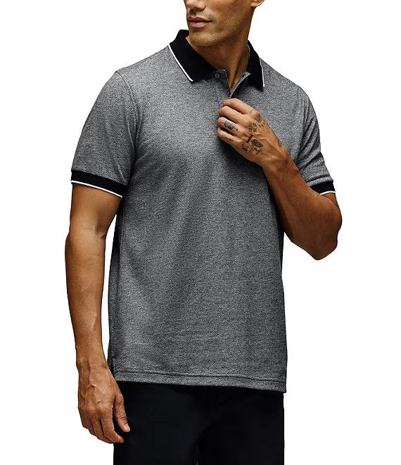 PSYCHO BUNNY CAMISETA TIPO POLO HOMBRE NEGRO