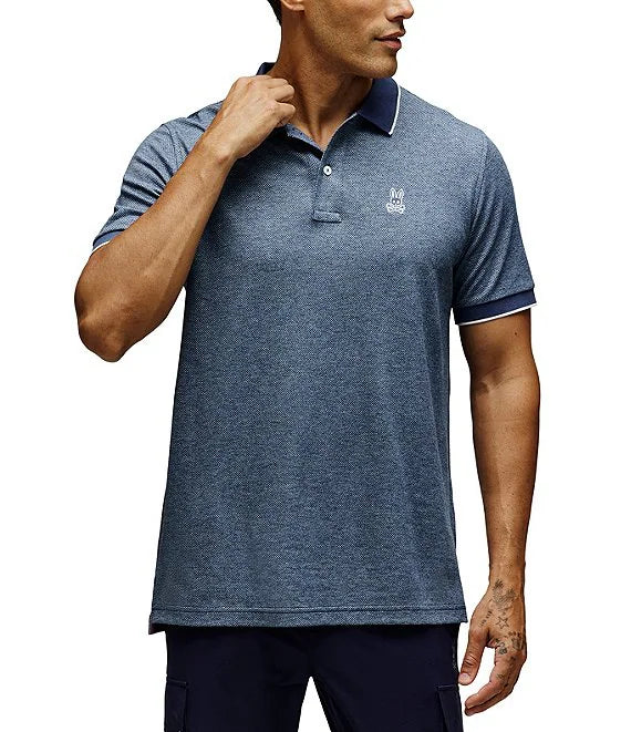 PSYCHO BUNNY CAMISETA TIPO POLO HOMBRE AZUL