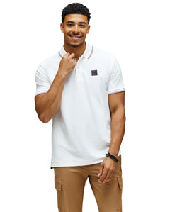 PSYCHO BUNNY CAMISETA TIPO POLO HOMBRE BLANCO