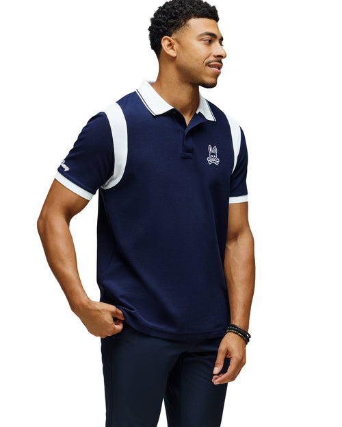PSYCHO BUNNY CAMISETA TIPO POLO HOMBRE AZUL
