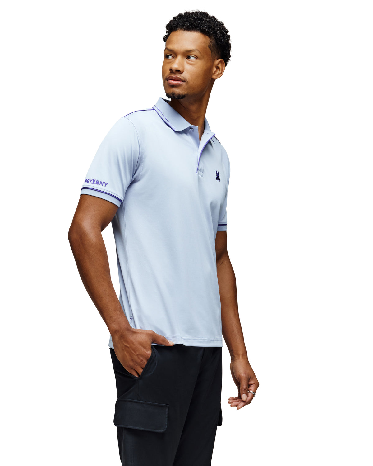 PSYCHO BUNNY CAMISETA TIPO POLO HOMBRE AZUL