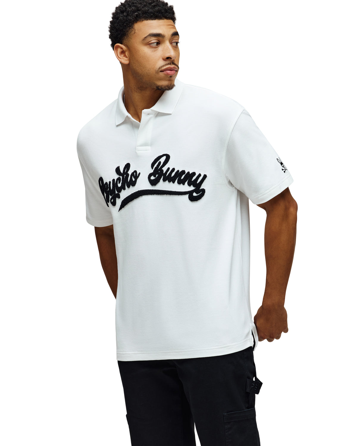 PSYCHO BUNNY CAMISETA TIPO POLO HOMBRE BLANCO