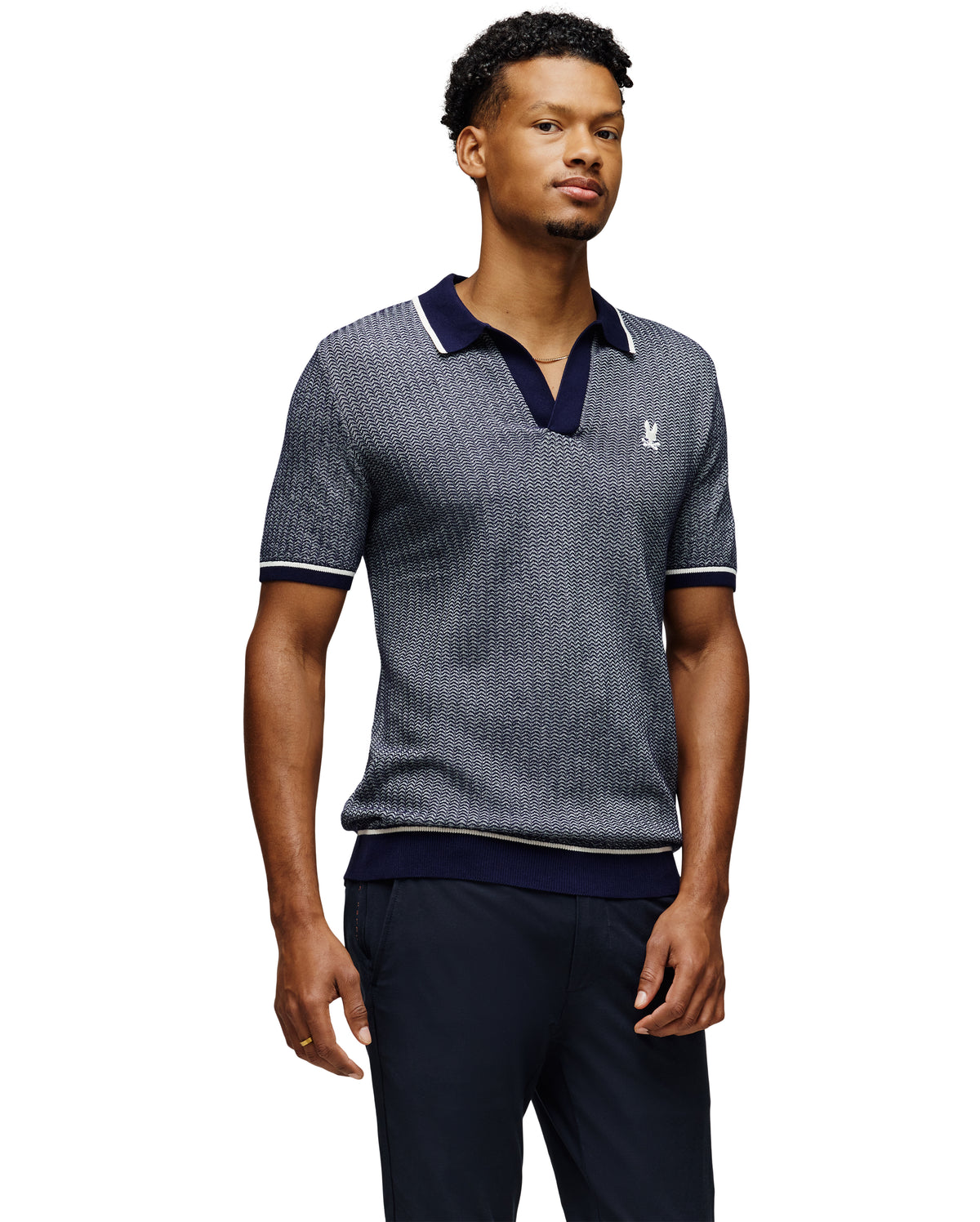 PSYCHO BUNNY CAMISETA TIPO POLO HOMBRE AZUL