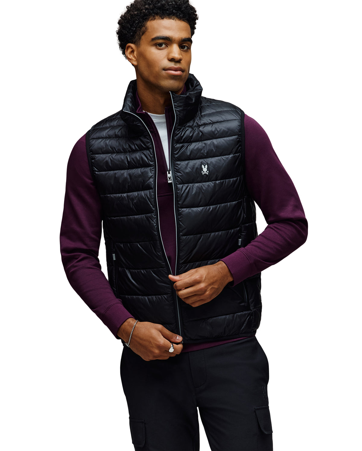 PSYCHO BUNNY CHAQUETAS Y BUZOS HOMBRE NEGRO