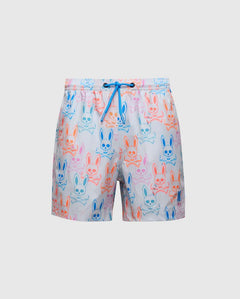 psycho bunny pantaloneta de baño niño fantasia gris