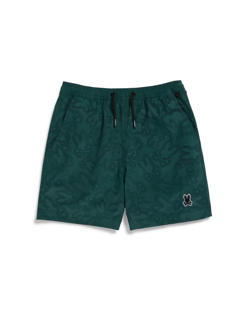 psycho bunny pantaloneta de baño niño hidrocrómico verde