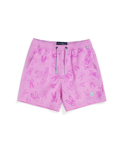 psycho bunny pantaloneta de baño niño hidrocrómico violeta