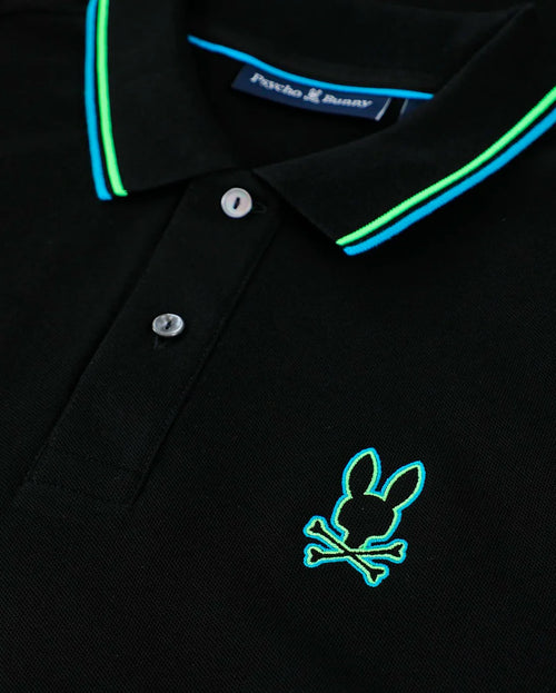 psycho bunny polo manga corta niño fantasia negro