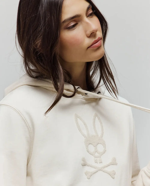 PSYCHO BUNNY SUDADERAS DAMA BLANCO