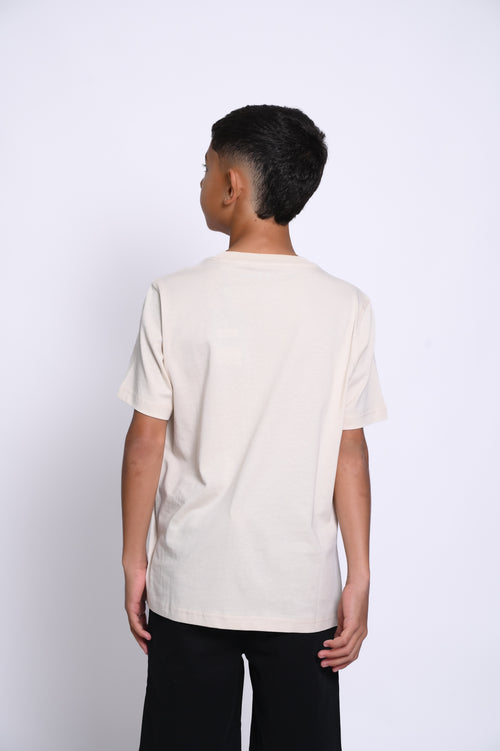 PSYCHO BUNNY CAMISETA NIÑO FANTASIA BEIGE