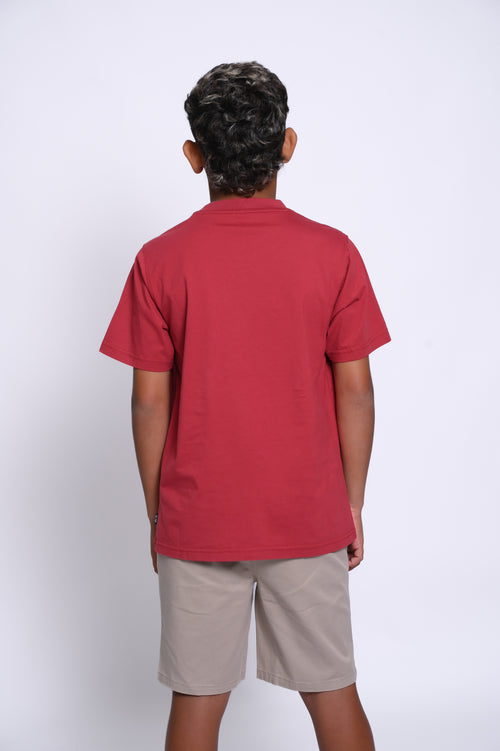 PSYCHO BUNNY CAMISETA NIÑO FANTASIA ROJO