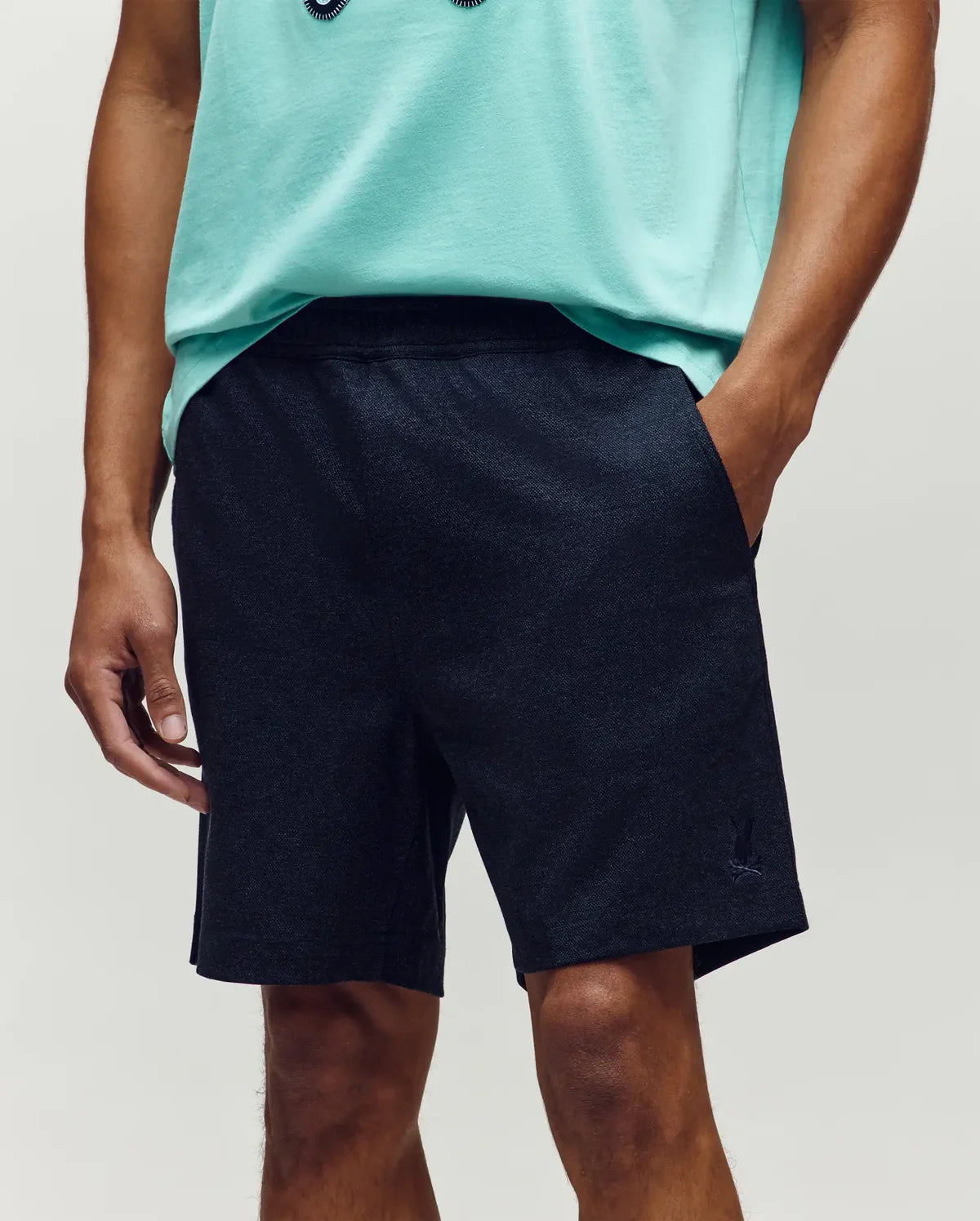 PSYCHO BUNNY BERMUDA OXFORD DOBLE TONO KODA PARA CABALLERO HOMBRE AZUL MB0700018423