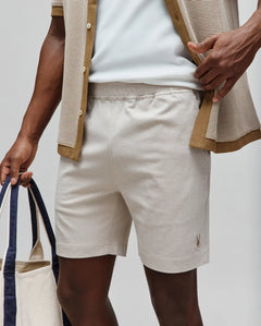 PSYCHO BUNNY BERMUDA OXFORD DOBLE TONO KODA PARA CABALLERO HOMBRE BEIGE MB0700018212