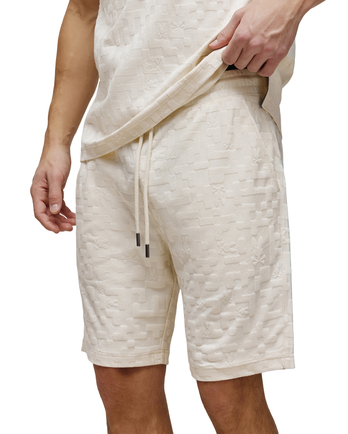 PSYCHO BUNNY BERMUDA JACQUARD JOSH PARA CABALLERO HOMBRE BEIGE MB0900055250