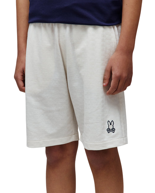 BERMUDA PSYCHO BUNNY PARA NIÑO COLOR BLANCO KB0700007250