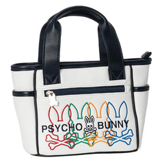 BOLSO PSYCHO BUNNY PARA HOMBRE COLOR BLANCO PBMG6AB7WHT