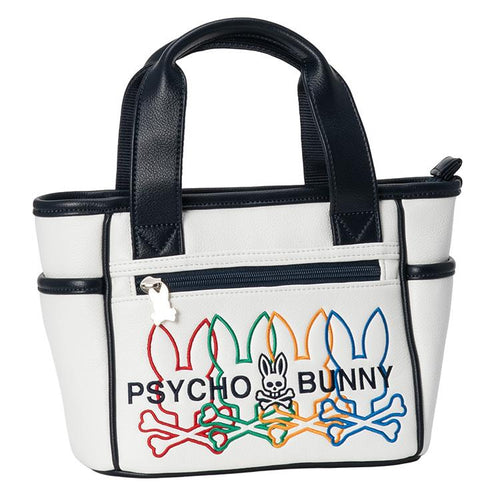 BOLSO PSYCHO BUNNY PARA HOMBRE COLOR BLANCO PBMG6AB7WHT
