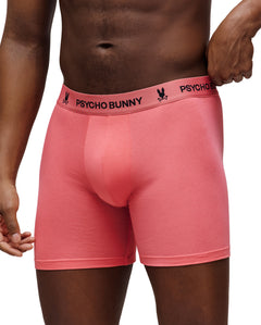 PSYCHO BUNNY BOXERS PARA CABALLERO (PAQUETE DE 3) HOMBRE ROJO MO1400008656
