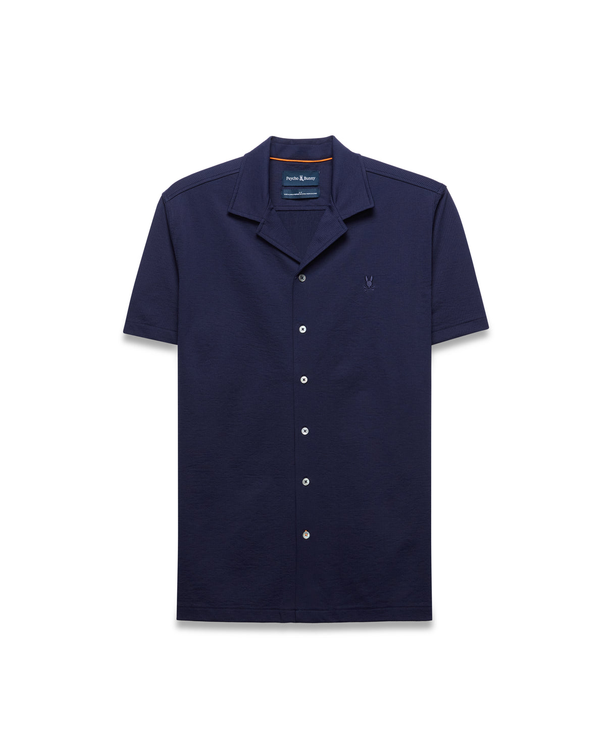 CAMISA M/C PSYCHO BUNNY PARA HOMBRE COLOR AZUL MT0300002402