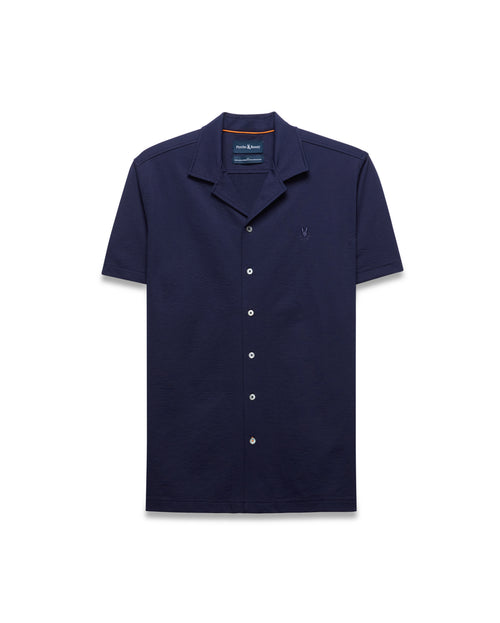 CAMISA M/C PSYCHO BUNNY PARA HOMBRE COLOR AZUL MT0300002402