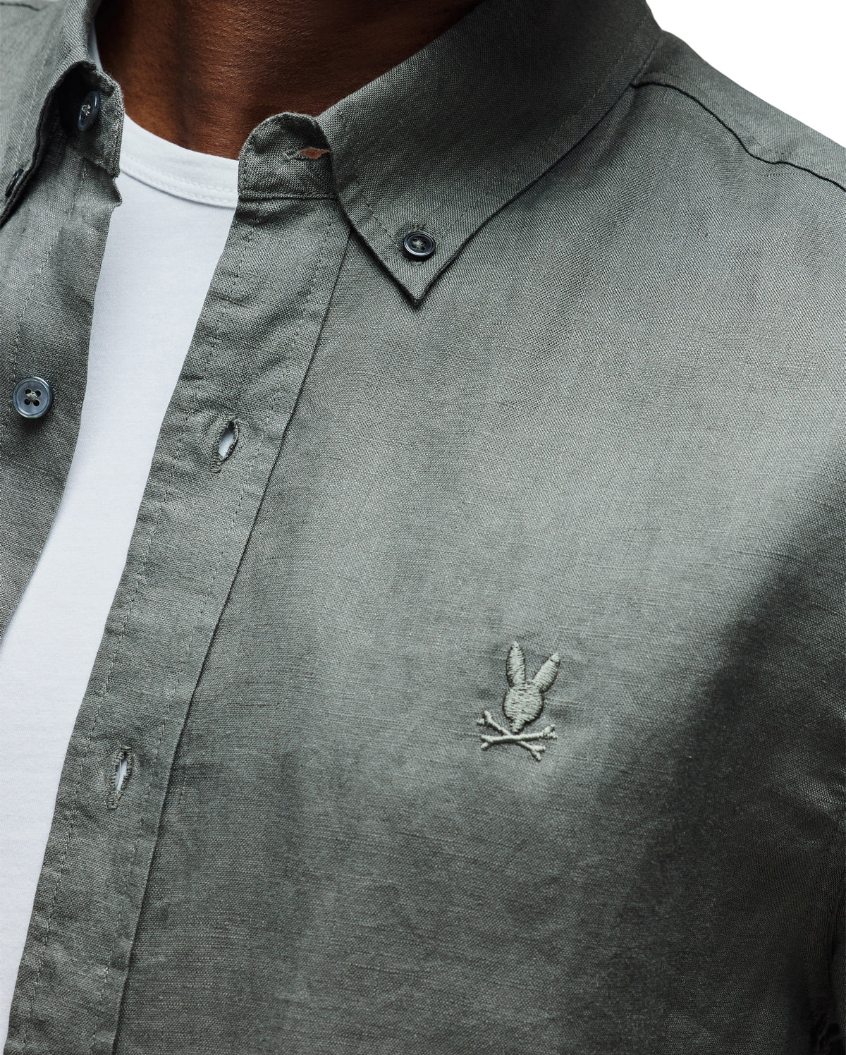 CAMISA M/C PSYCHO BUNNY PARA HOMBRE COLOR VERDE B6Q679C200322