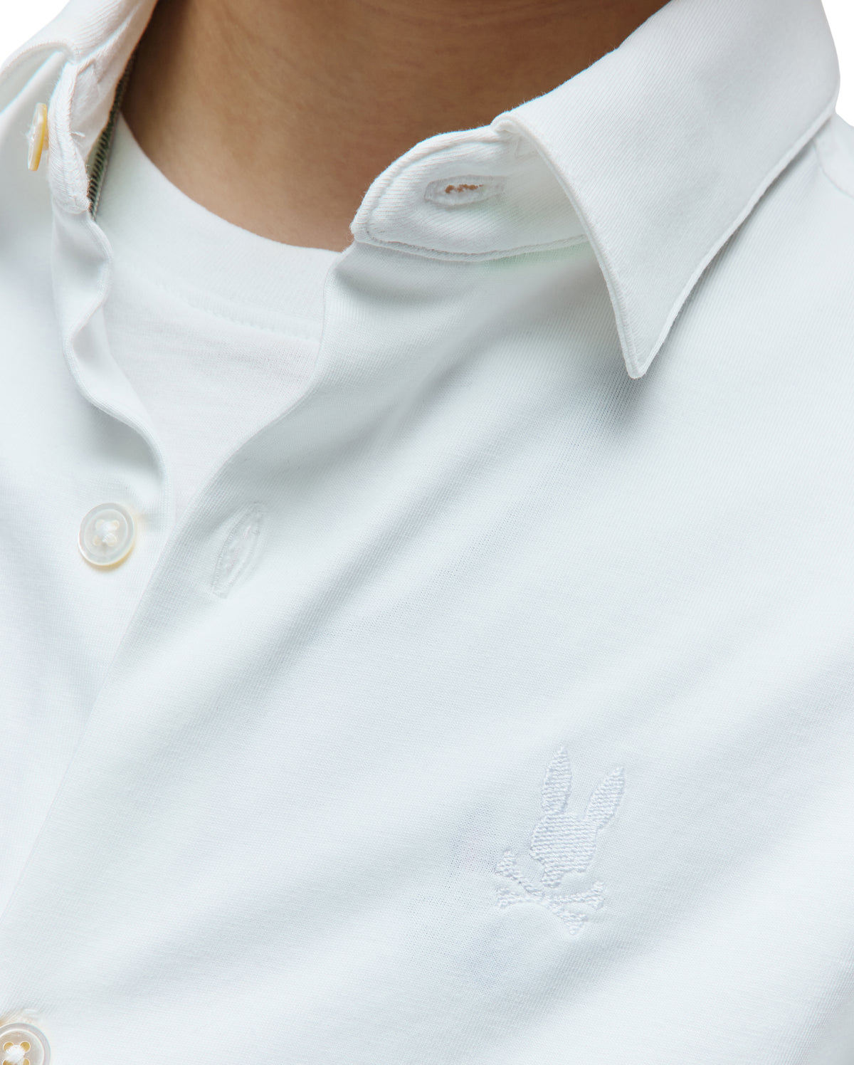 CAMISA M/L PSYCHO BUNNY PARA NIÑO COLOR BLANCO B0C713A200WHT