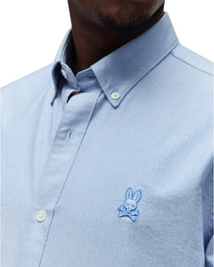 CAMISA M/L PSYCHO BUNNY PARA HOMBRE COLOR AZUL MT0300156429