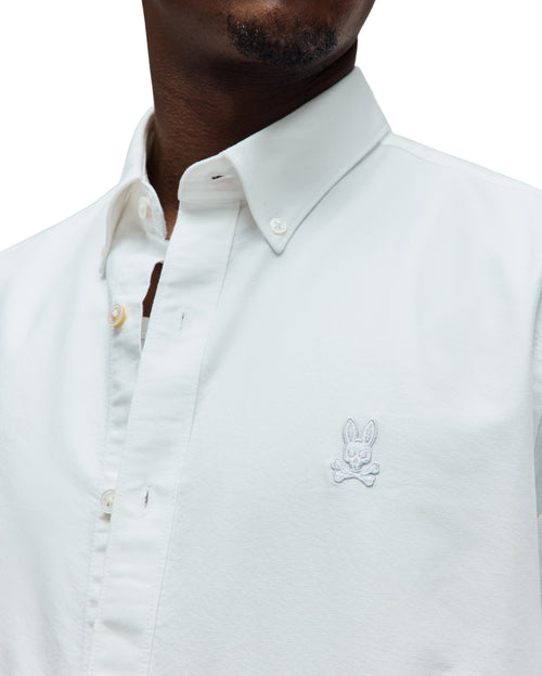 CAMISA M/L PSYCHO BUNNY PARA HOMBRE COLOR BLANCO MT0300156100
