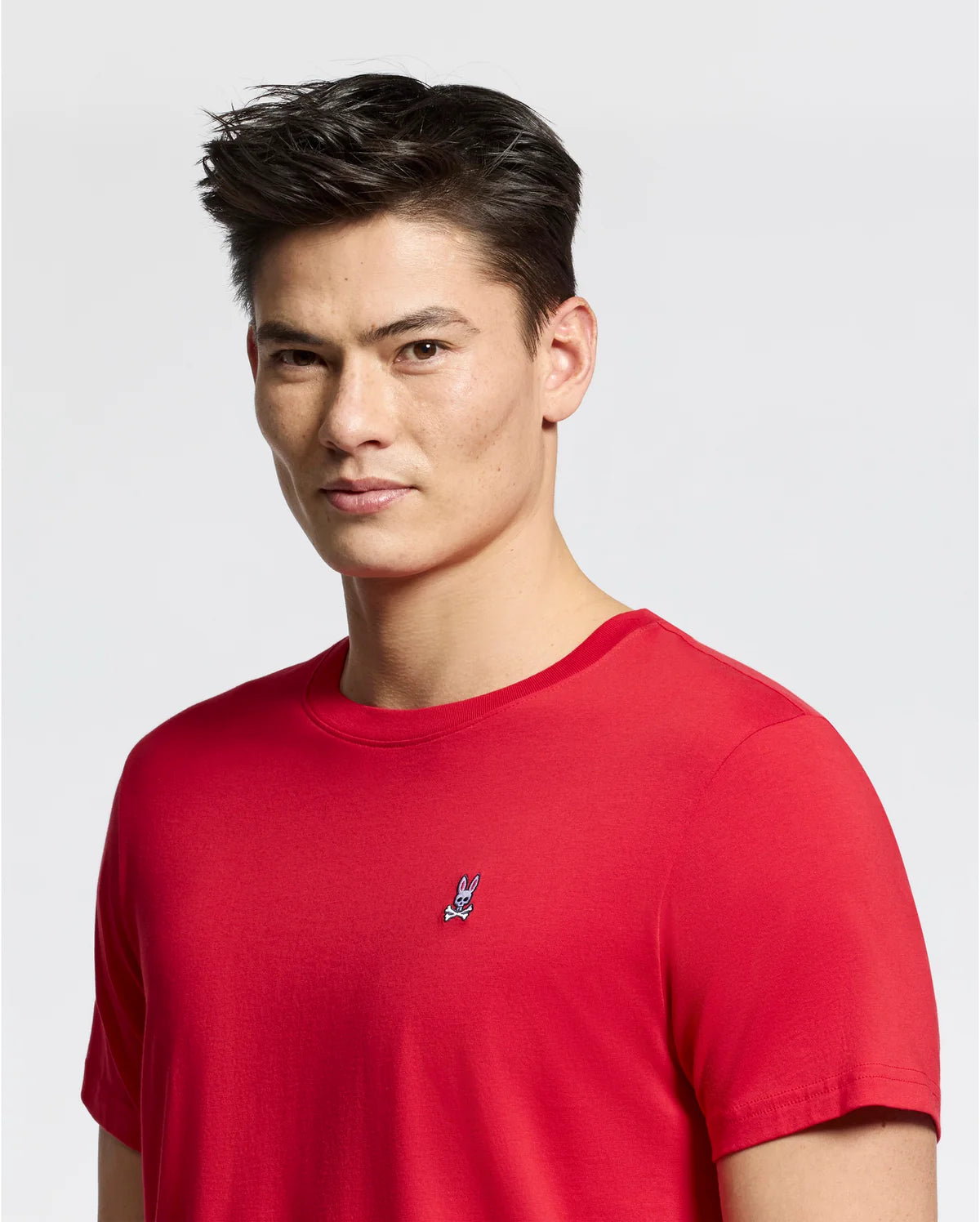 PSYCHO BUNNY CAMISETA HOMBRE CUELLO REDONDO ROJO