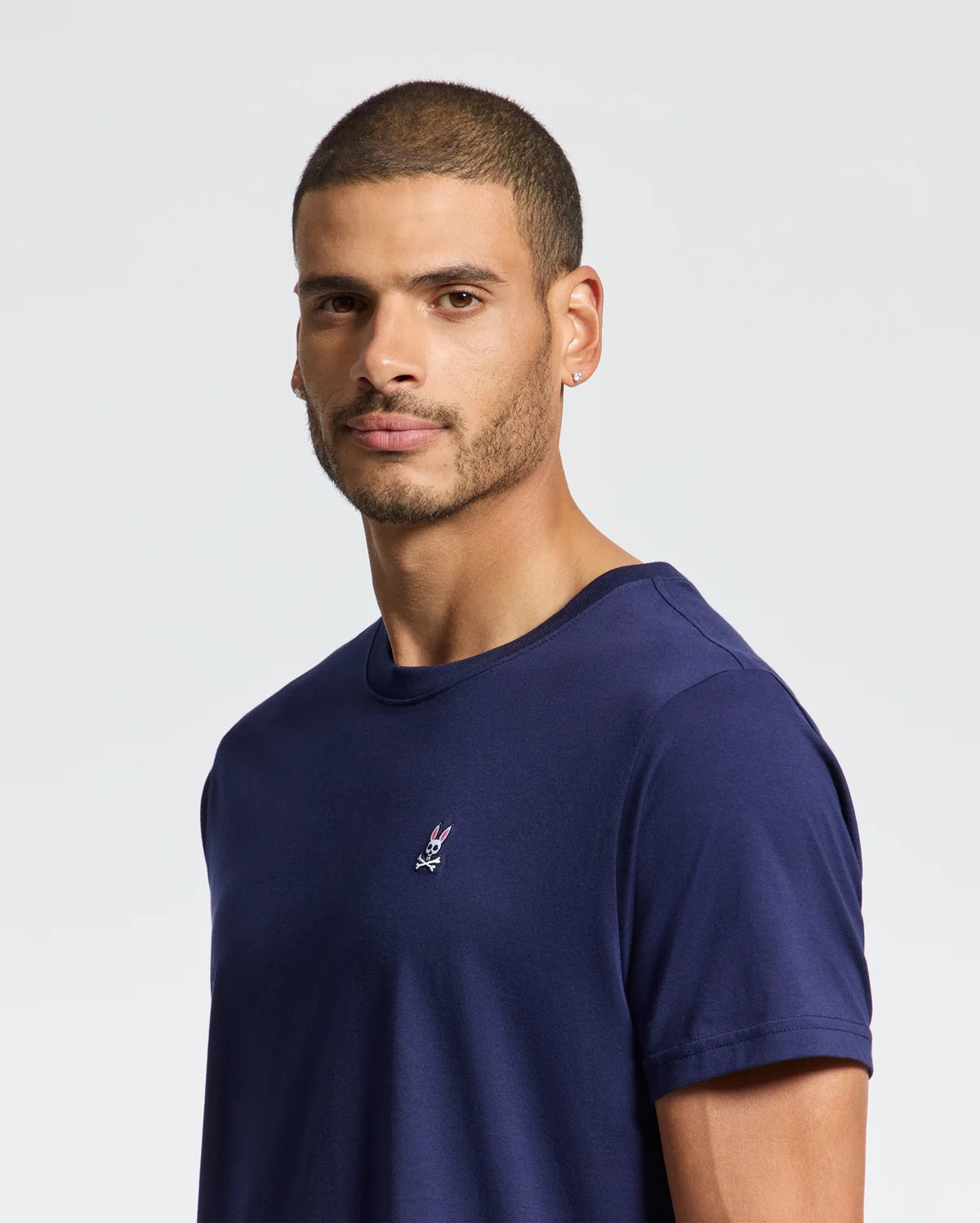 PSYCHO BUNNY CAMISETA CLÁSICA CUELLO REDONDO PARA CABALLERO HOMBRE AZUL B6U014CRPCEVB
