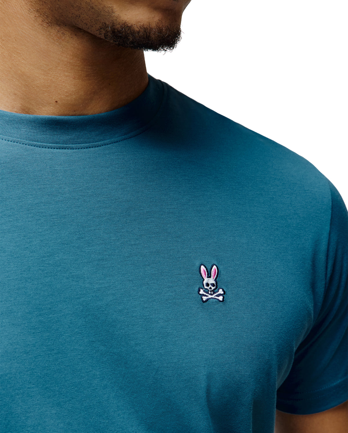 PSYCHO BUNNY CAMISETA CLÁSICA CUELLO REDONDO PARA CABALLERO HOMBRE AZUL B6U014F200406