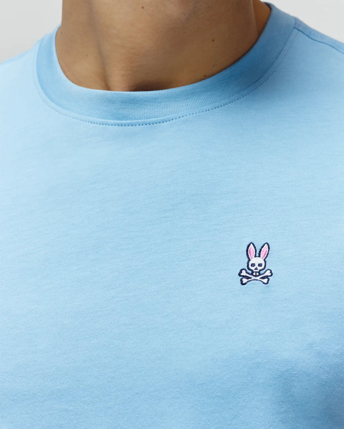 PSYCHO BUNNY CAMISETA CLÁSICA CUELLO REDONDO PARA CABALLERO HOMBRE AZUL B6U014F200407