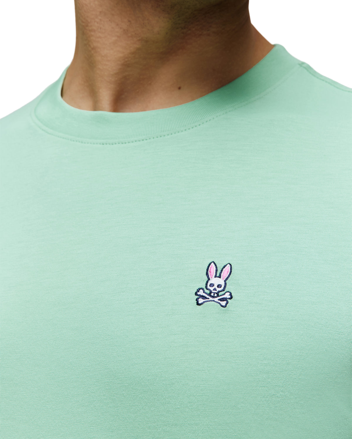 PSYCHO BUNNY CAMISETA CLÁSICA CUELLO REDONDO PARA CABALLERO HOMBRE VERDE B6U014F200324