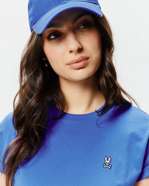 T-SHIRT PSYCHO BUNNY PARA DAMA COLOR AZUL WT0200005426