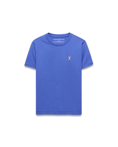 T-SHIRT PSYCHO BUNNY PARA NIÑO COLOR AZUL B0U014F200426