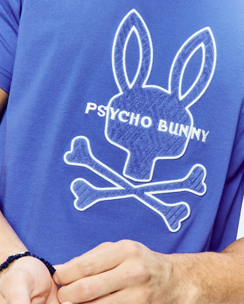 T-SHIRT PSYCHO BUNNY PARA HOMBRE COLOR AZUL MT0200282426