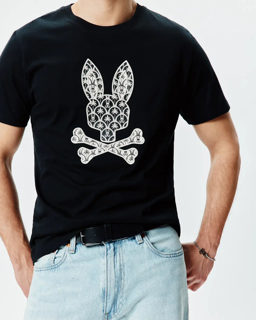 T-SHIRT PSYCHO BUNNY PARA HOMBRE COLOR NEGRO MT0200274001