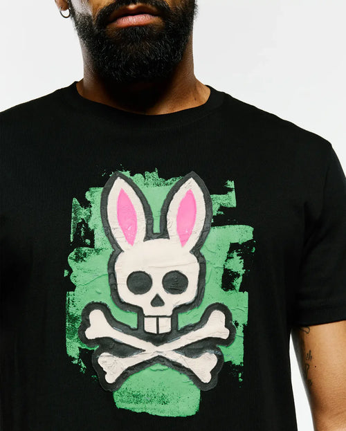 T-SHIRT PSYCHO BUNNY PARA HOMBRE COLOR NEGRO MT0200306001