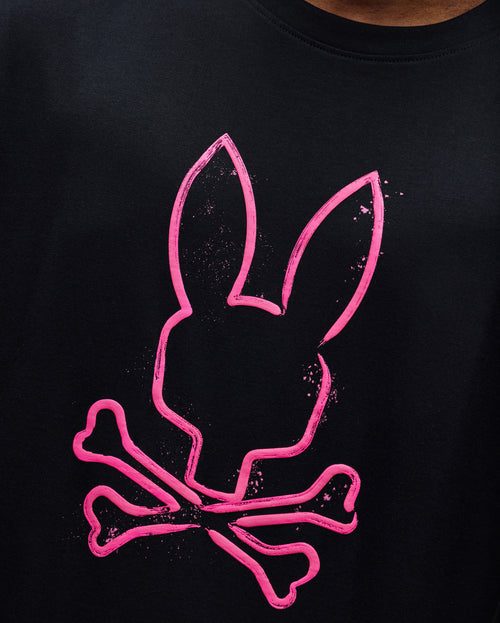 T-SHIRT PSYCHO BUNNY PARA HOMBRE COLOR NEGRO MT0200310001